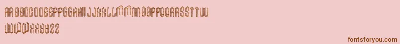 AxeLined Font – Brown Fonts on Pink Background