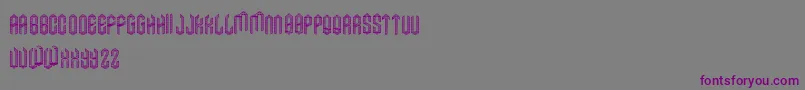 AxeLined-fontti – violetit fontit harmaalla taustalla