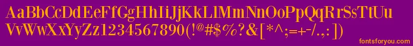 Bodonixt-Schriftart – Orangefarbene Schriften auf violettem Hintergrund