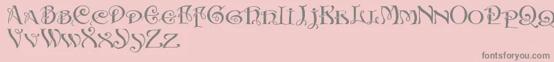 Weitere Informationen zur InitialsWithCurls-Schriftart InitialsWithCurls-Schriftart – Graue Schriften auf rosa Hintergrund