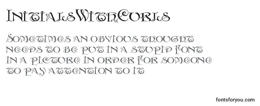InitialsWithCurls Font