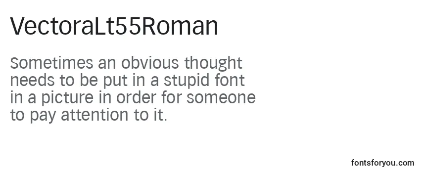 Шрифт VectoraLt55Roman