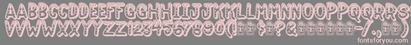 More about Jokewood Font Jokewood Font – Pink Fonts on Gray Background