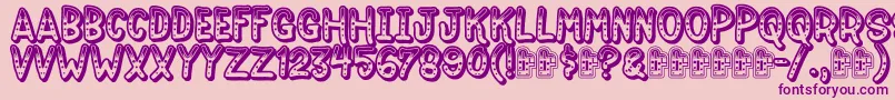 Más sobre la fuente Jokewood fuente Jokewood – Fuentes Moradas Sobre Fondo Rosa