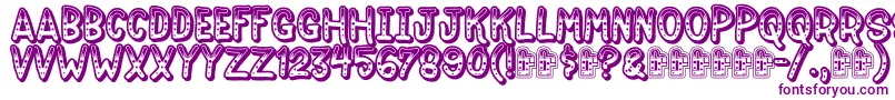 Lisätietoja Jokewood-fontista Jokewood-fontti – violetit fontit valkoisella taustalla