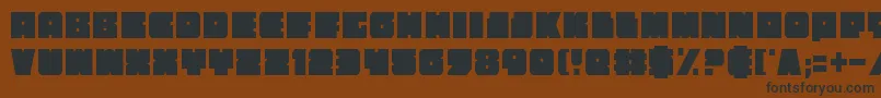 Anakefkac Font – Black Fonts on Brown Background