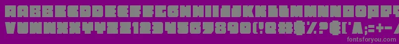 Anakefkac Font – Gray Fonts on Purple Background