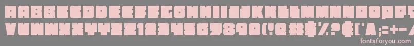 Anakefkac Font – Pink Fonts on Gray Background