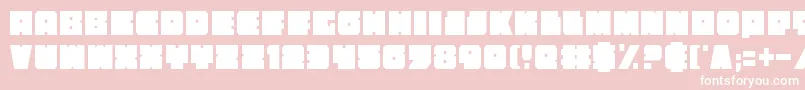 Шрифт Anakefkac – белые шрифты на розовом фоне