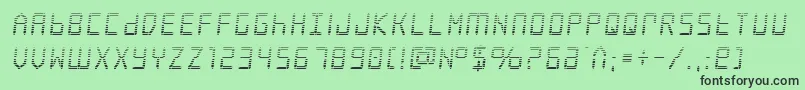 Frozencrystalgrad Font – Black Fonts on Green Background