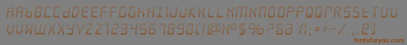 Frozencrystalgrad Font – Brown Fonts on Gray Background