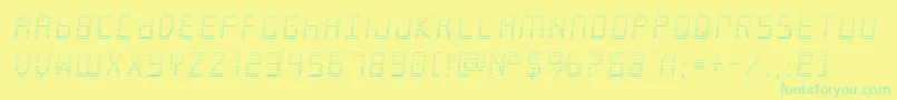 fuente Frozencrystalgrad – Fuentes Verdes Sobre Fondo Amarillo
