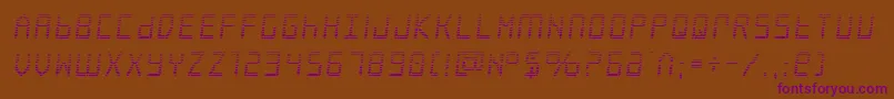 Frozencrystalgrad Font – Purple Fonts on Brown Background