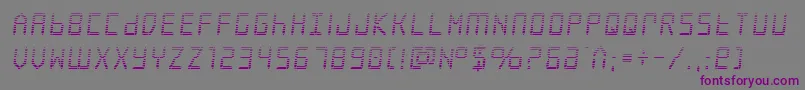 Frozencrystalgrad-fontti – violetit fontit harmaalla taustalla