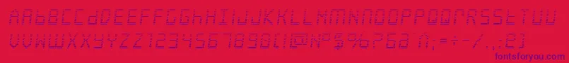 Frozencrystalgrad Font – Purple Fonts on Red Background