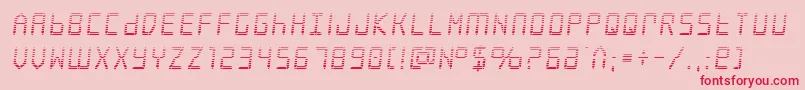 Frozencrystalgrad-fontti – punaiset fontit vaaleanpunaisella taustalla
