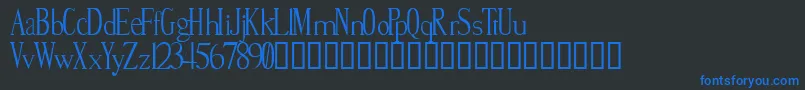 Smite Font – Blue Fonts on Black Background