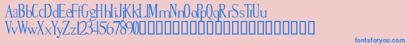 Smite Font – Blue Fonts on Pink Background