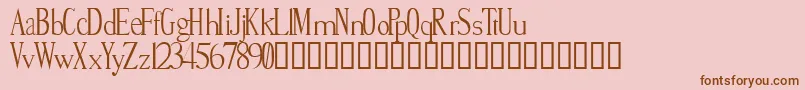 Smite Font – Brown Fonts on Pink Background