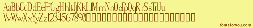 Smite Font – Brown Fonts on Yellow Background