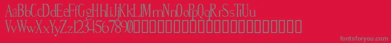 Smite Font – Gray Fonts on Red Background