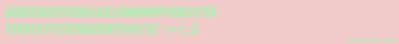 Wolfbrothersacad Font – Green Fonts on Pink Background