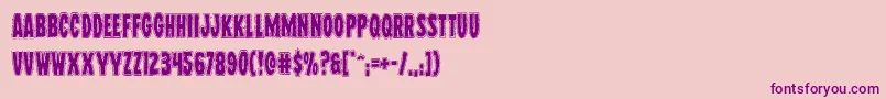 Wolfbrothersacad Font – Purple Fonts on Pink Background