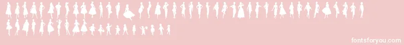 Sewingpatterns Font – White Fonts on Pink Background