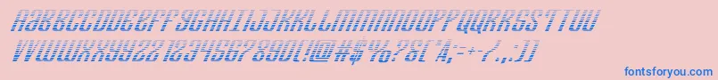 Departmenthgradital Font – Blue Fonts on Pink Background