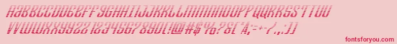 Departmenthgradital Font – Red Fonts on Pink Background