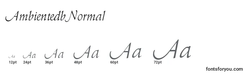 AmbientedbNormal Font Sizes