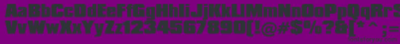 CompactaBlackBt-fontti – mustat fontit violetilla taustalla