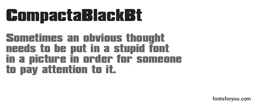 CompactaBlackBt Font