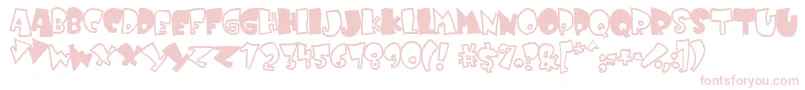 Kruffy ffy Font – Pink Fonts on White Background