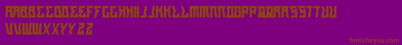 GilangCintaSabrina Font – Brown Fonts on Purple Background