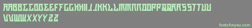 フォントGilangCintaSabrina – 灰色の背景に緑のフォント