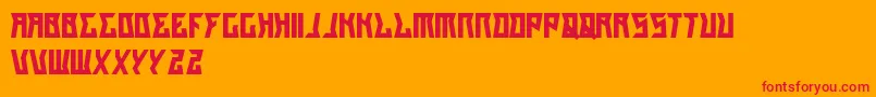 GilangCintaSabrina Font – Red Fonts on Orange Background