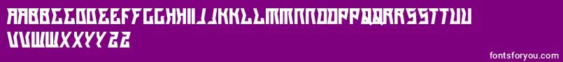 GilangCintaSabrina Font – White Fonts on Purple Background