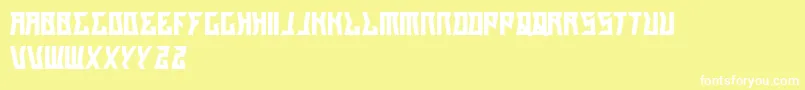 フォントGilangCintaSabrina – 黄色い背景に白い文字
