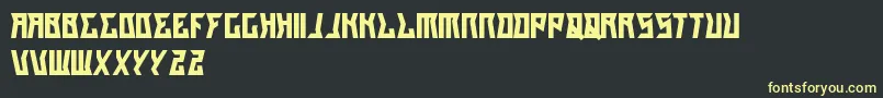 GilangCintaSabrina Font – Yellow Fonts on Black Background