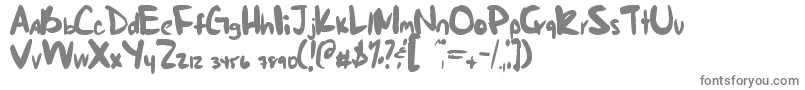 フォントMarkieSFault – 灰色のフォント
