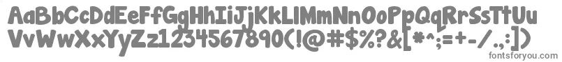 Jandamanateesolid Font – Gray Fonts on White Background