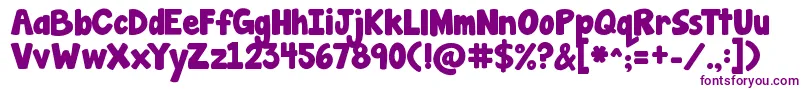 Jandamanateesolid Font – Purple Fonts on White Background
