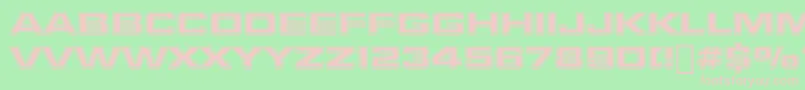 StarfleetBoldExtendedBt Font – Pink Fonts on Green Background