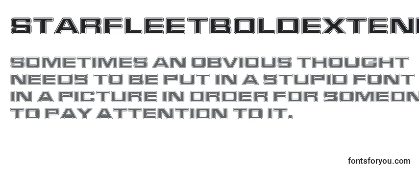 Обзор шрифта StarfleetBoldExtendedBt
