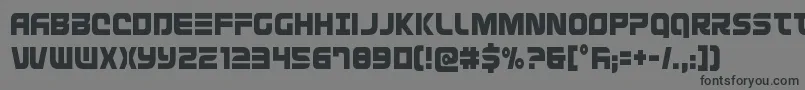 Defconzerocond Font – Black Fonts on Gray Background