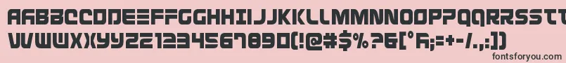 Defconzerocond Font – Black Fonts on Pink Background