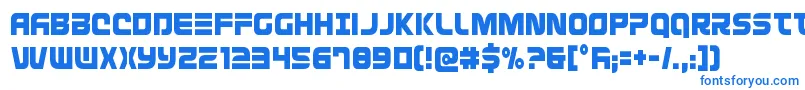 Шрифт Defconzerocond – синие шрифты