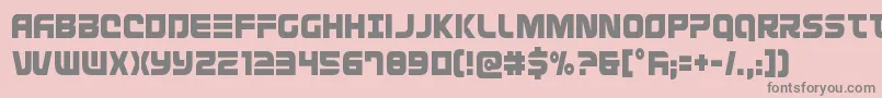 Defconzerocond Font – Gray Fonts on Pink Background