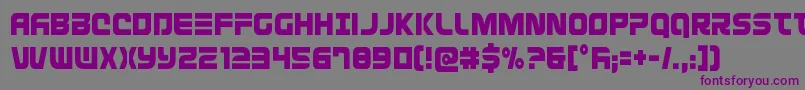 Defconzerocond Font – Purple Fonts on Gray Background